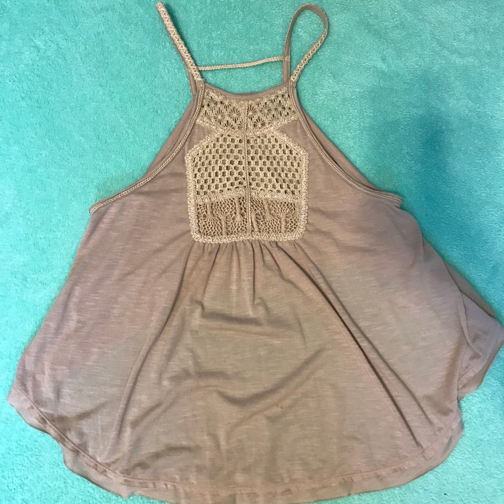 Free People crochet halter top